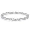 Personalized Initial Tennis Bracelet | 3mm Round Cut Cubic Zirconia | 925 Sterling Silver