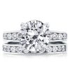 Sterling Silver Round Cut Channel Setting Bridal Wedding Set 4.75 CTW