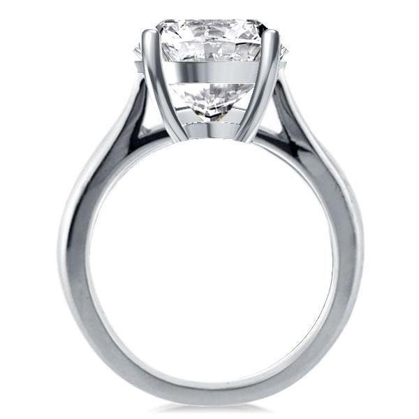 Sterling Silver Round Cut Channel Setting Bridal Wedding Set 4.75 CTW