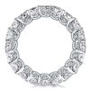 Classic Emerald Cut Eternity Wedding Band in Sterling Silver