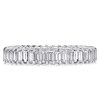 Stackable Blue Sapphire Ring Set - Baguette & Round Cut Stones in Sterling Silver