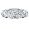 Eternity Created White Sapphire Wedding Band - 925 Sterling Silver
