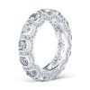 Eternity Created White Sapphire Wedding Band - 925 Sterling Silver