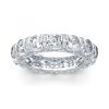 Eternity Created White Sapphire Wedding Band - 925 Sterling Silver