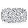 Sterling Silver Alternative Wedding Band for Women with High-Quality Gemstones