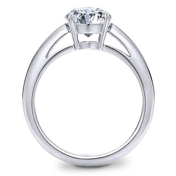 Oval Cut Solitaire Engagement Ring - 925 Sterling Silver - 3.85 CT
