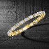 18K Gold Plated Sterling Silver Alternating Oval & Emerald Tennis Bracelet - 17.65 CT. TW