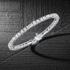 Art Deco White Sapphire Tennis Bracelet for Women - 925 Sterling Silver