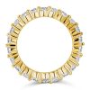 Women's Eternity Wedding Band in 18K Gold Plated Sterling Silver with 2.20 CT. TW. Round Cut Stones