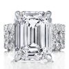 Classic Created White Sapphire 3PC Wedding Ring Set - Sterling Silver