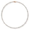 Round Cut Tennis Necklace for Women in 925 Sterling Silver with 14.05 CT. TW.