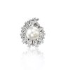 Round White Pearl Stud Earrings - 925 Sterling Silver