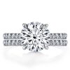 Classic Half Eternity White Sapphire Bridal Set - Sterling Silver