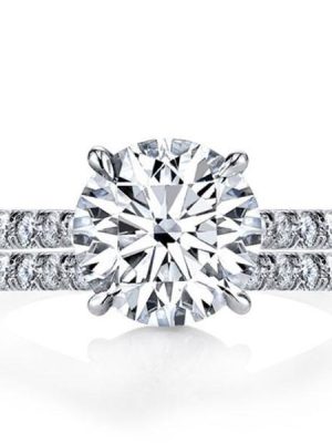 Classic Half Eternity White Sapphire Bridal Set - Sterling Silver