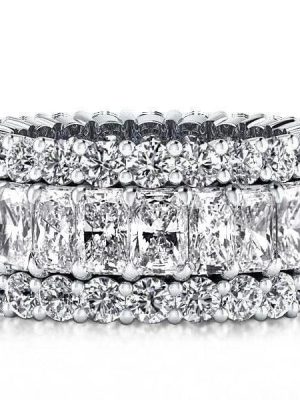 Elegant 925 Sterling Silver Wedding Band for Her | 12.8mm Wide