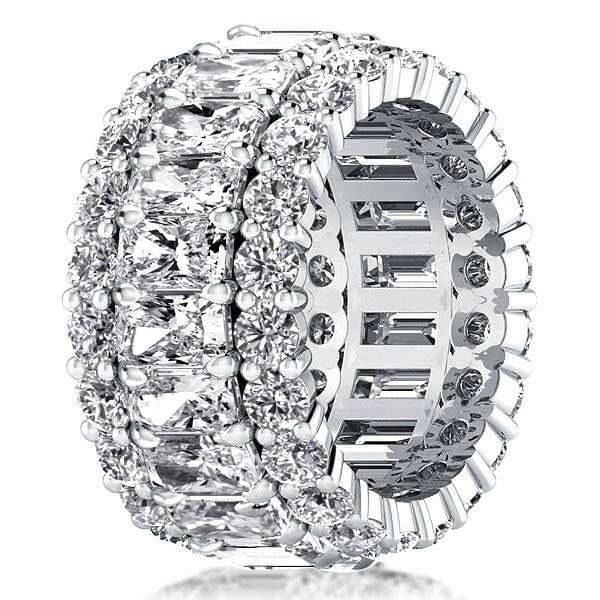 Elegant 925 Sterling Silver Wedding Band for Her | 12.8mm Wide