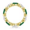 Pear Eternity Wedding Band in 18K Gold Plated Sterling Silver with 3.75 CT. TW. Stones