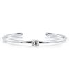 Classic Oval Cut Cuff Bracelet in Sterling Silver with 0.75 CT. TW Stones