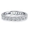 925 Sterling Silver Peekaboo Eternity Wedding Band with Round Cut Stones (2.45 CT. TW)