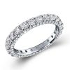 925 Sterling Silver Peekaboo Eternity Wedding Band with Round Cut Stones (2.45 CT. TW)