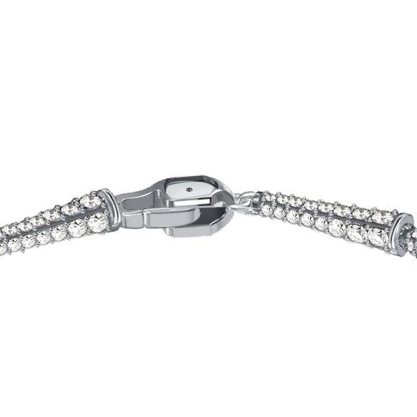 Pave Setting Lola Linked Bracelet in Sterling Silver with Diamond Simulants