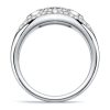 Three Stone Pear Pink Sapphire and Yellow Topaz Engagement Ring in Sterling Silver