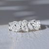 Women's Pear Cut Eternity Wedding Band, Bezel Setting, 5.68 CT. TW., 925 Sterling Silver