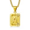 14K Gold Plated Sterling Silver Initial Pendant Necklace - Personalized Letter Jewelry