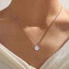 Sterling Silver Hexagon Solitaire Pendant Necklace - 0.84 CT. TW