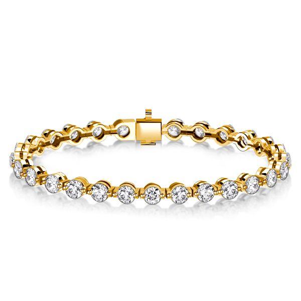 Round Cut Cubic Zirconia Tennis Bracelet for Women - Sterling Silver (10.08 CT. TW.)