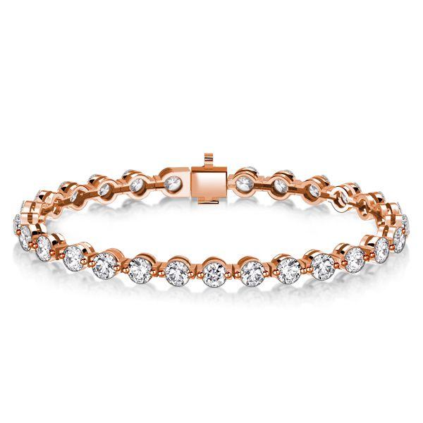 Round Cut Cubic Zirconia Tennis Bracelet for Women - Sterling Silver (10.08 CT. TW.)