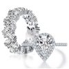 Pear Halo Bridal Set - 925 Sterling Silver, 6.35 CT TW