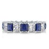Princess Cut Sterling Silver Wedding Band - 7.65 CT. TW.