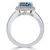 Halo Pear Cut Engagement Ring in 925 Sterling Silver with 3.40 CT Center Stone