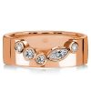 Marquise & Round Cut Half Eternity Wedding Band in Sterling Silver (0.29 CT. TW.)