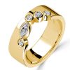 Marquise & Round Cut Half Eternity Wedding Band in Sterling Silver (0.29 CT. TW.)