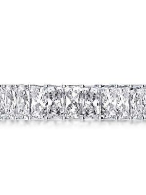 7.00 CT. TW. Sapphire Eternity Band in 925 Sterling Silver