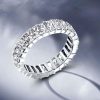 7.00 CT. TW. Sapphire Eternity Band in 925 Sterling Silver