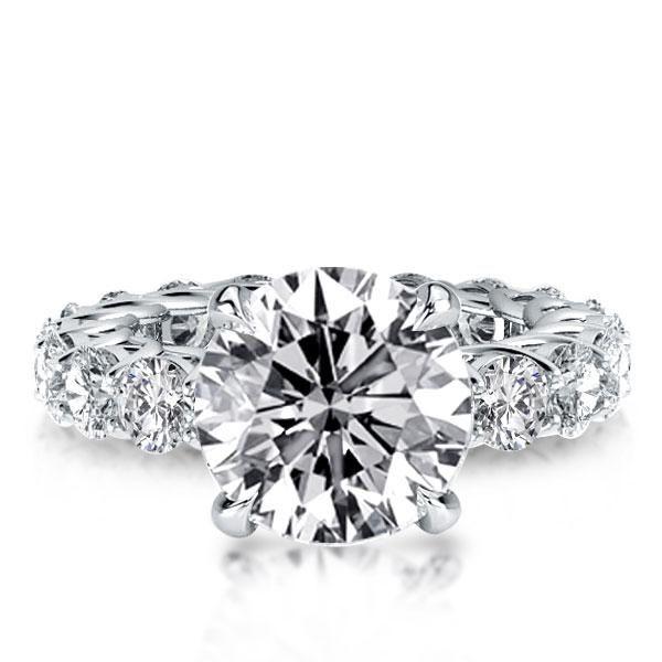 Eternity Created White Sapphire Engagement Ring - 925 Sterling Silver