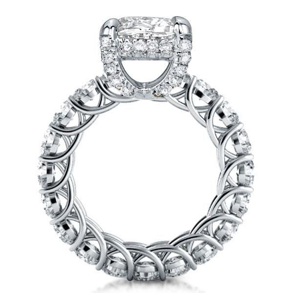 Eternity Created White Sapphire Engagement Ring - 925 Sterling Silver