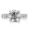 Eternity Created White Sapphire Engagement Ring - 925 Sterling Silver