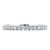 Triple Row Stackable Band Set - Round & Pear Cut Simulated Diamond, 925 Sterling Silver