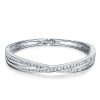 Sterling Silver Plated Women's Fashion Bracelet with 1.40 CT. TW Stones, 7.5 Inch