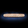 18K Rose Gold Plated Sterling Silver Micro Pave White Sapphire Classic Wedding Band