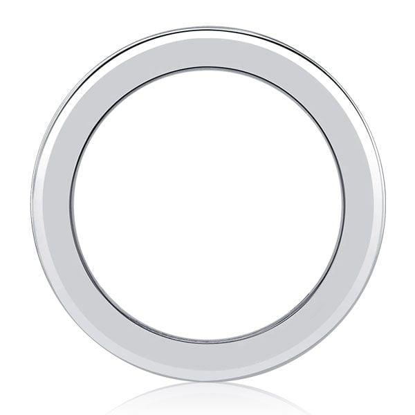 Oval Cut Blue and Emerald Multi-Row Wedding Band Ring in Sterling Silver