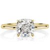 Classic 3.00 CT. TW. Solitaire Engagement Ring in 18K Gold Plated Sterling Silver