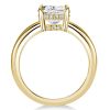 Classic 3.00 CT. TW. Solitaire Engagement Ring in 18K Gold Plated Sterling Silver