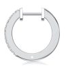 Sterling Silver Round Cut Hoop Earrings for Women - 0.65 CT. TW.