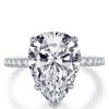 Classic Pear Cut Bridal Set in Rhodium Plated 925 Sterling Silver