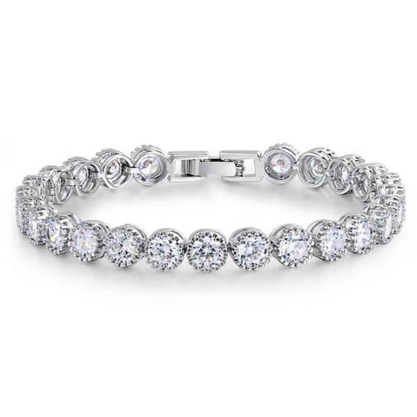Halo Round & Cushion Cut Sterling Silver Bridal Jewelry Set - 5.0 CT. TW.